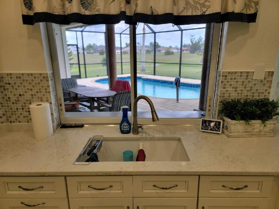 Kitchen Pool View