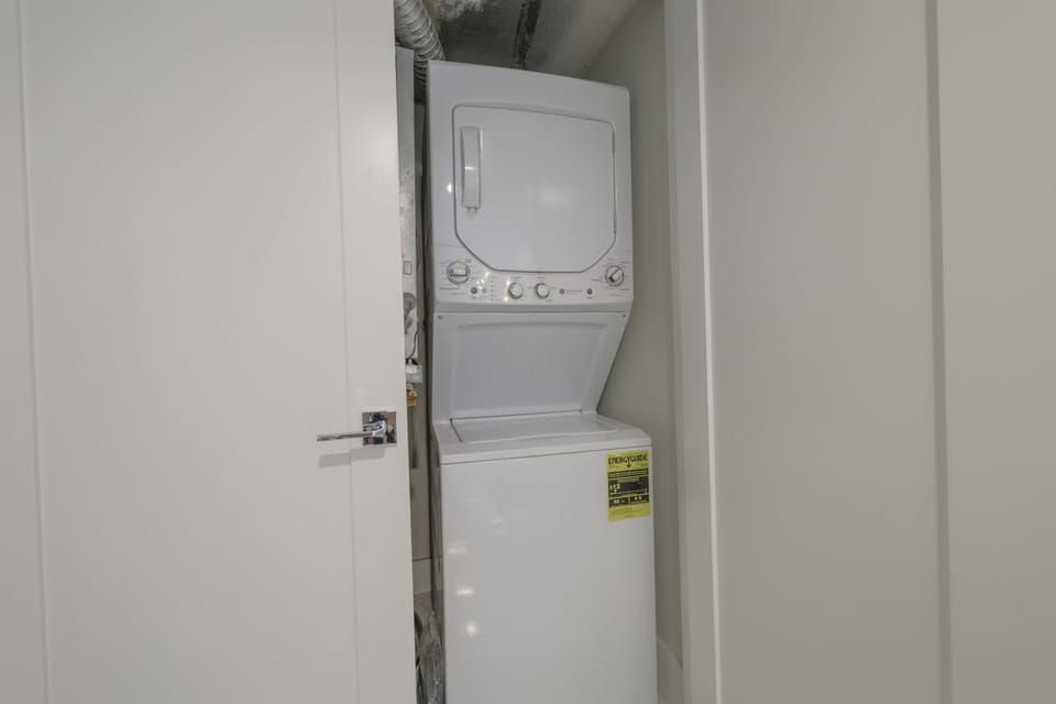 In-unit washer and dryer.