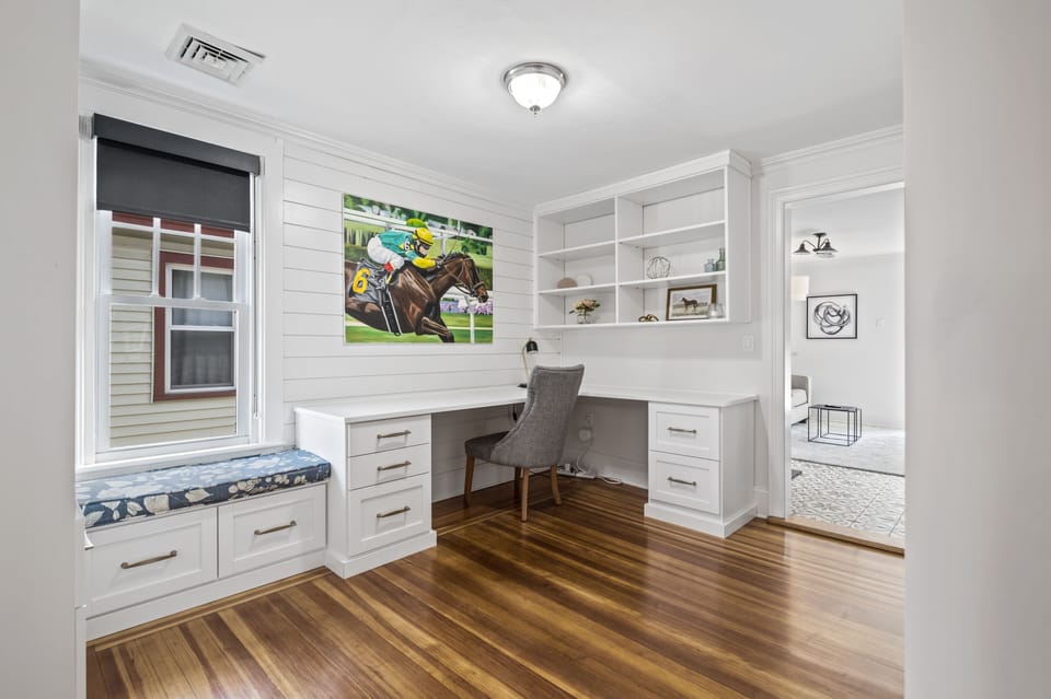 Upstairs office and game area