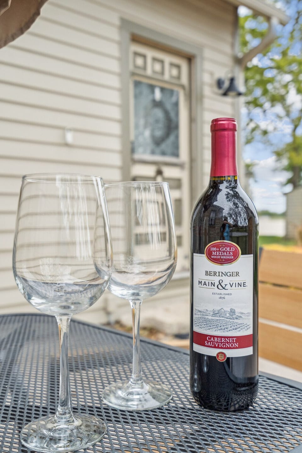 The patio is a great place to relax and dine