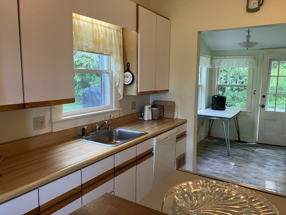 Kitchen has a dishwasher.