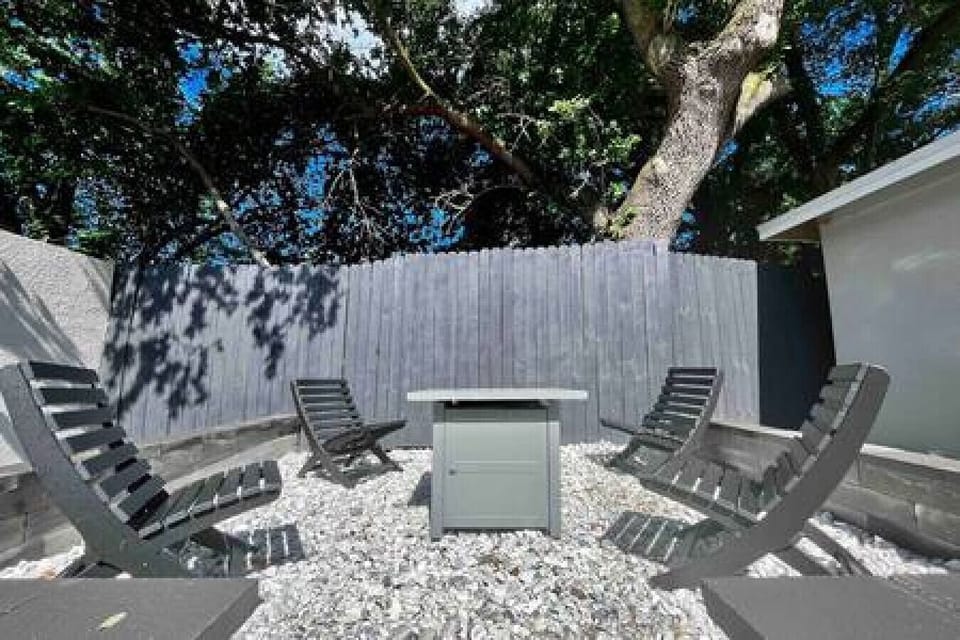 Cozy, Private, Outdoor Firepit Perfect for Marshmallow Roasting on Warm Florida Evenings