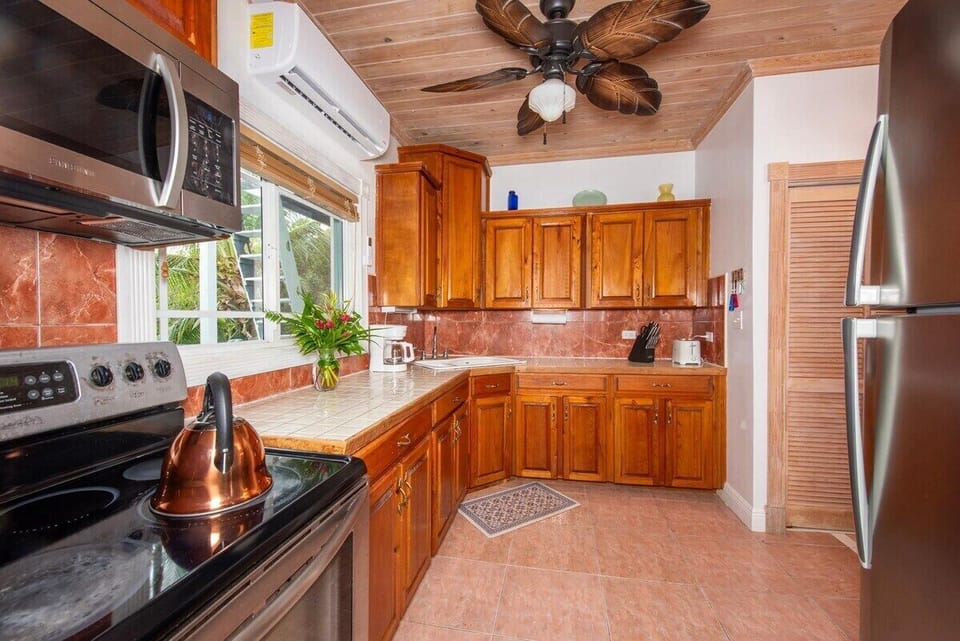 Fully stocked kitchen