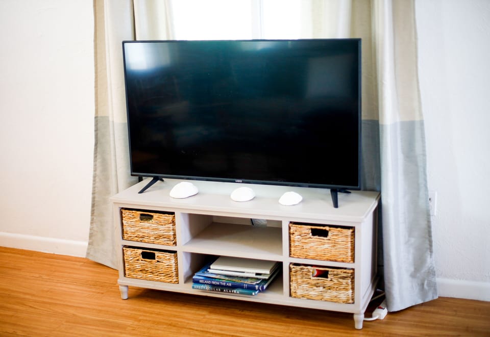 Roku TV provided in the Living Room