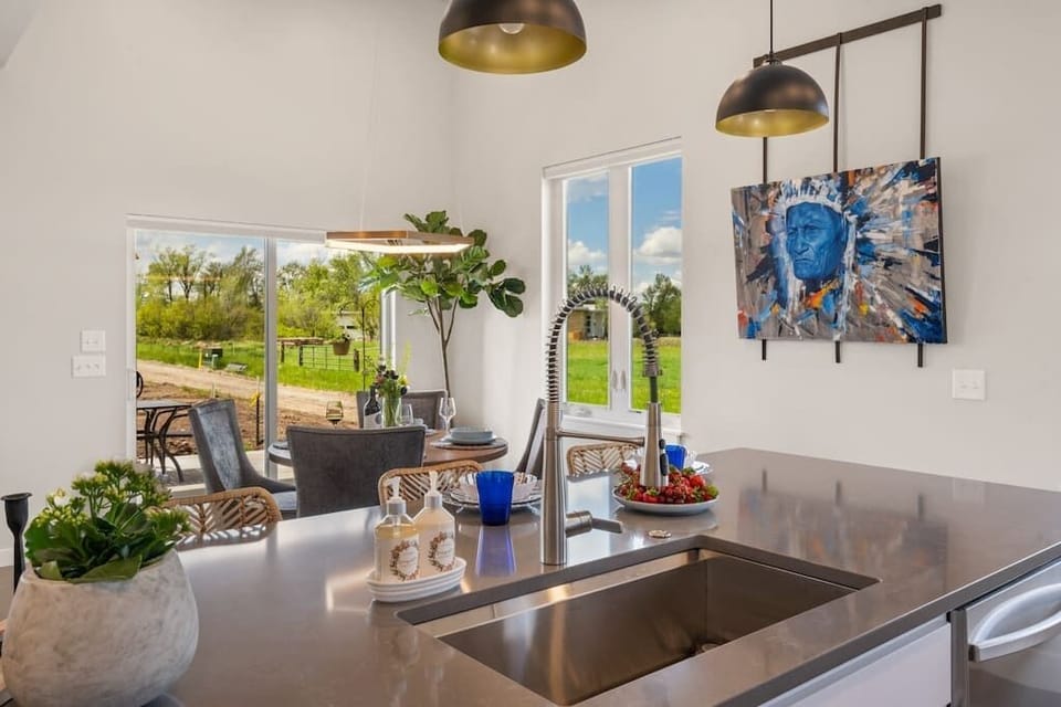 The kitchen is fully equipped - including a spice rack, salt, pepper and olive oil