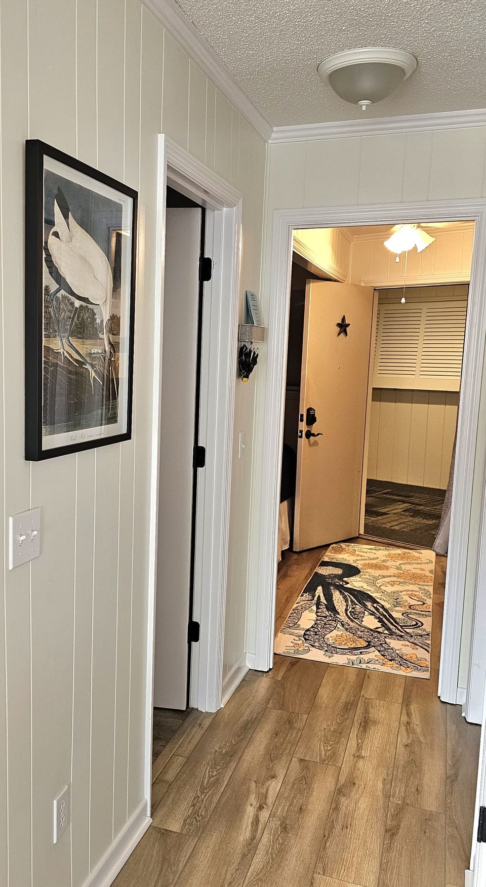 View to front door.