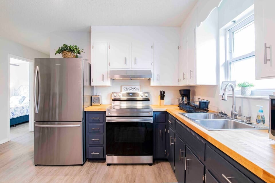 Cook up delicious family snacks and meals in the spacious kitchen