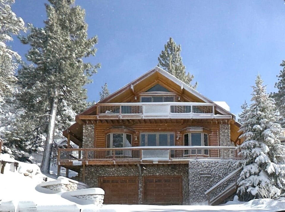 Snow covered Big Bear Cool Cabins, Amazing Grace