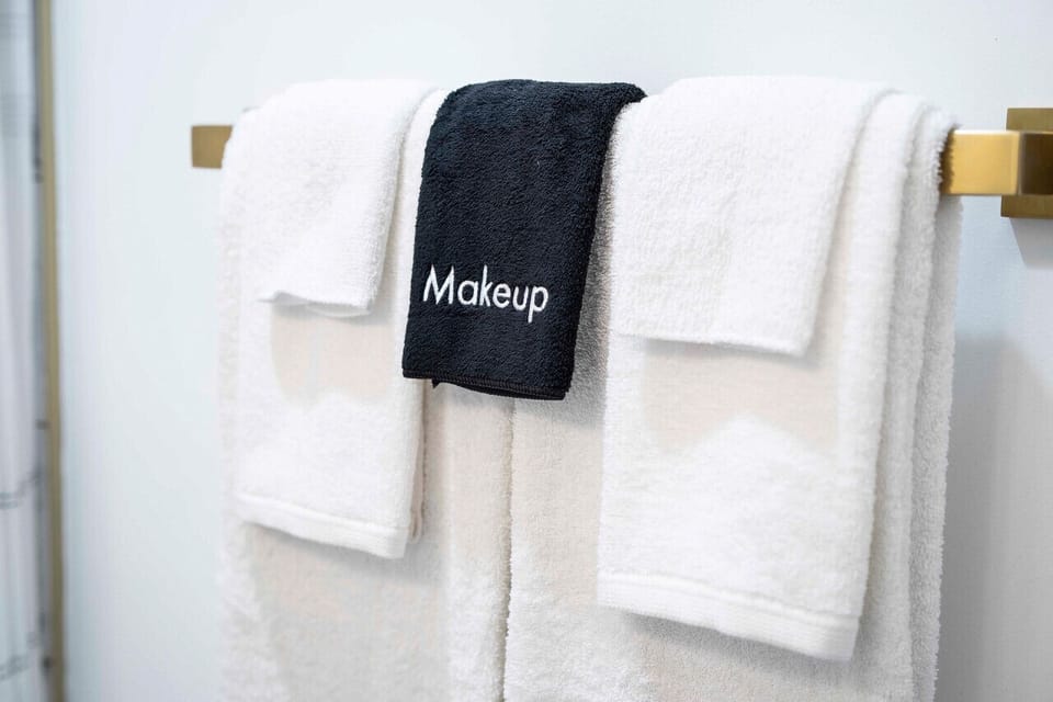 Soft towels and essential toiletries await for a comfortable and effortless stay.