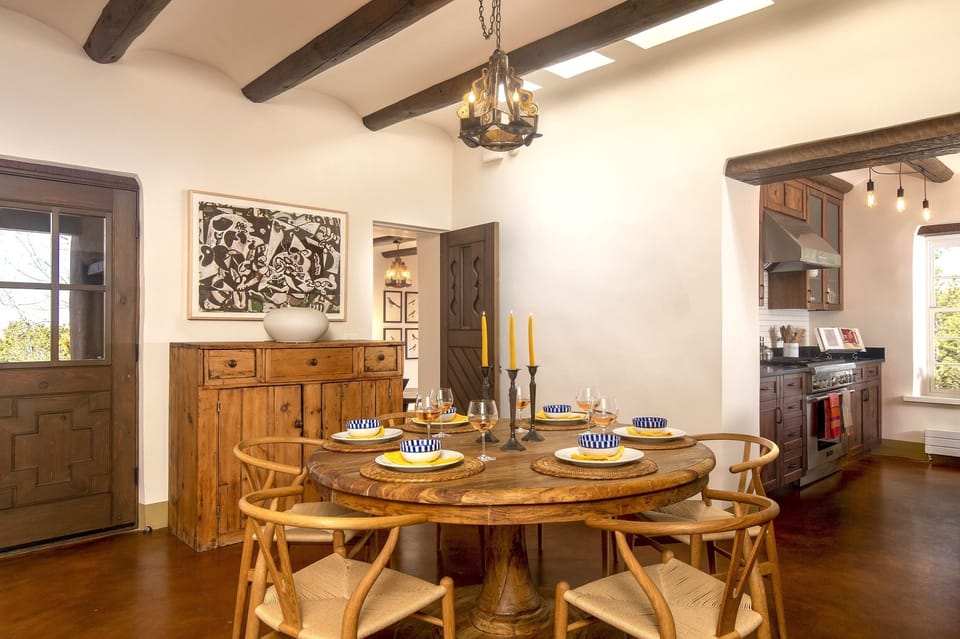Easy access to the kitchen from dining area.