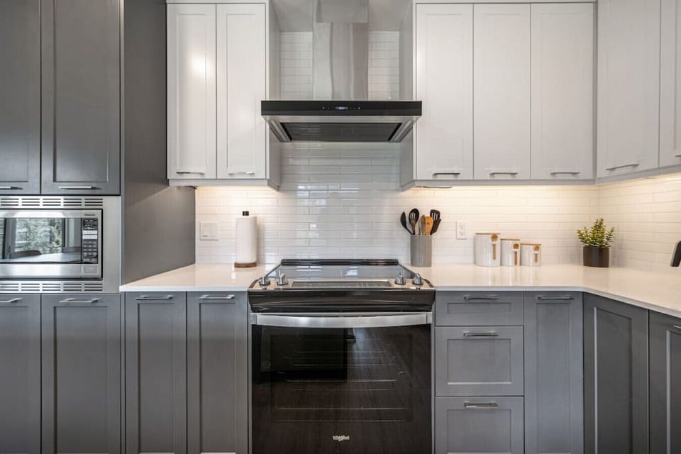This kitchen is stocked with everything you need.