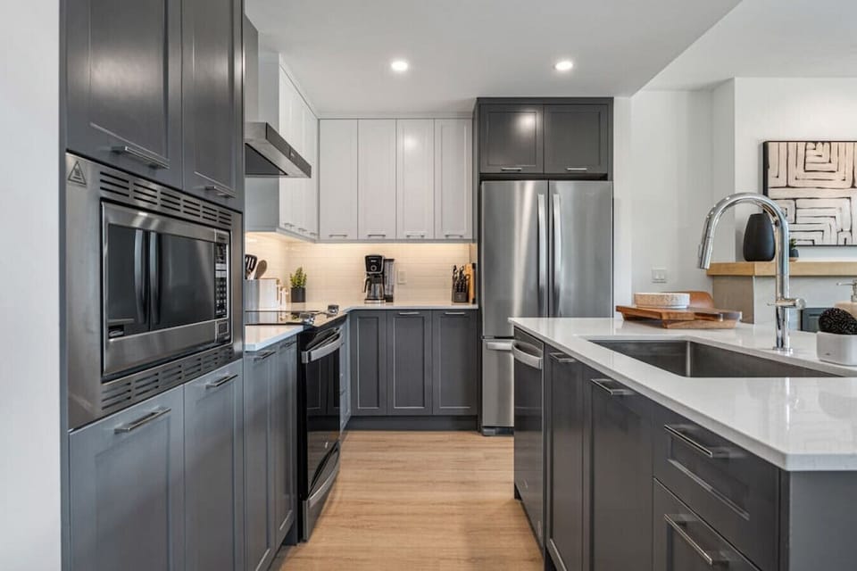 This kitchen is stocked with everything you need.