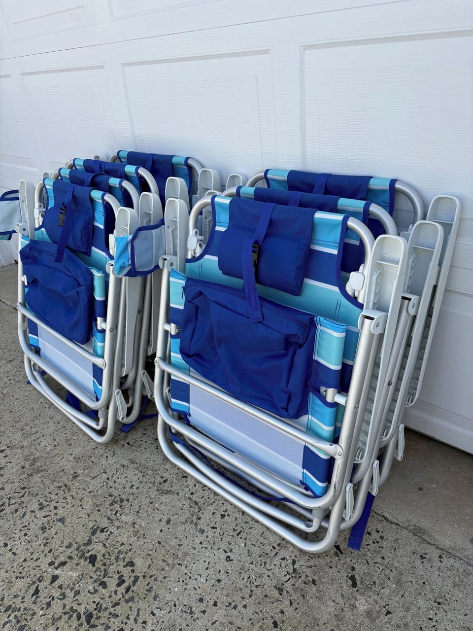 7 backpack beach chairs included with your stay. 