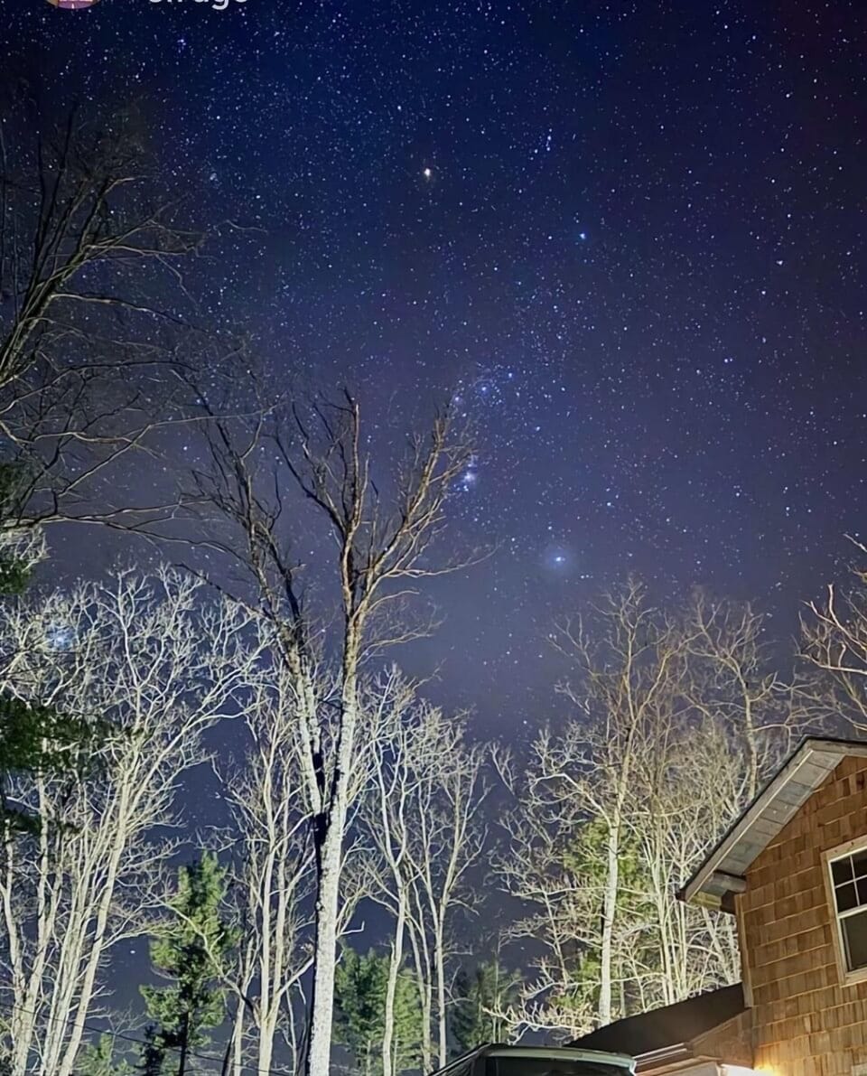 Beautiful star gazing