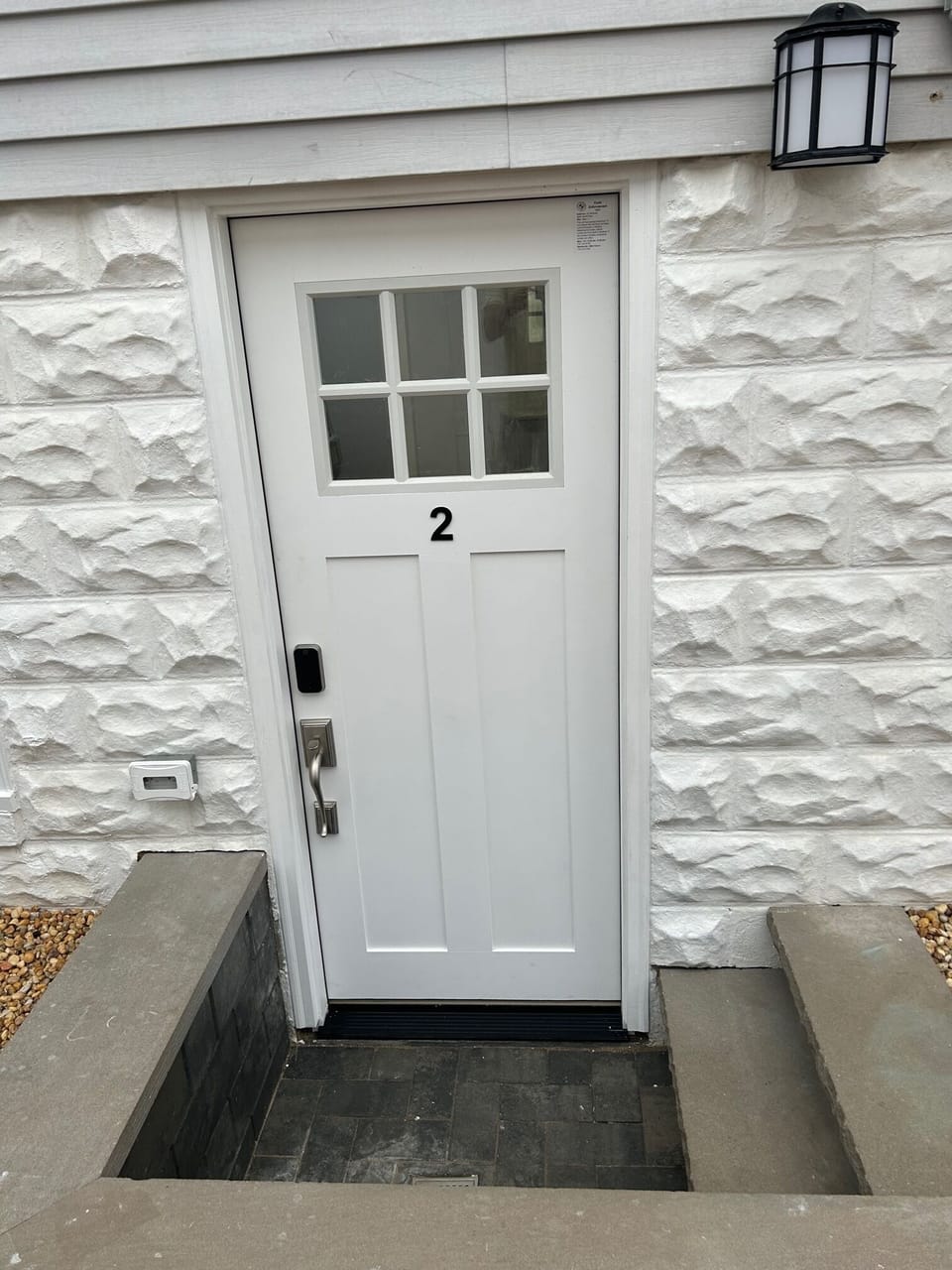 Your private entrance to get into the apartment