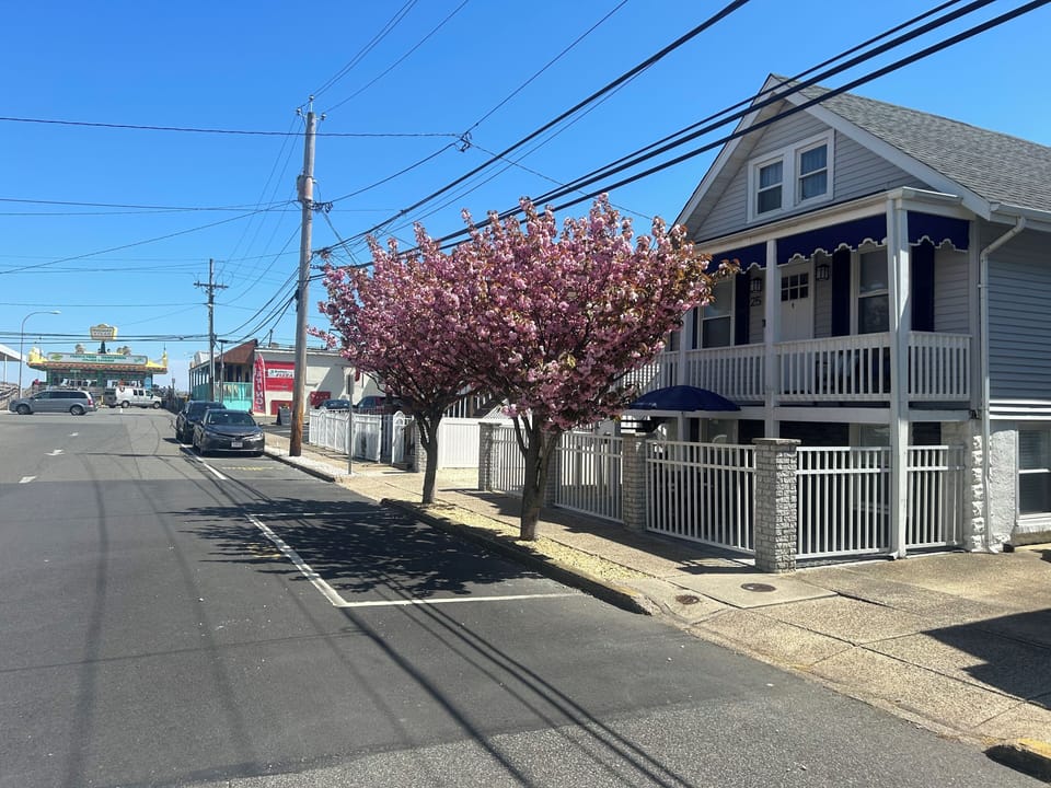 Webster Beach House is 3 houses away from the boardwalk and beach!