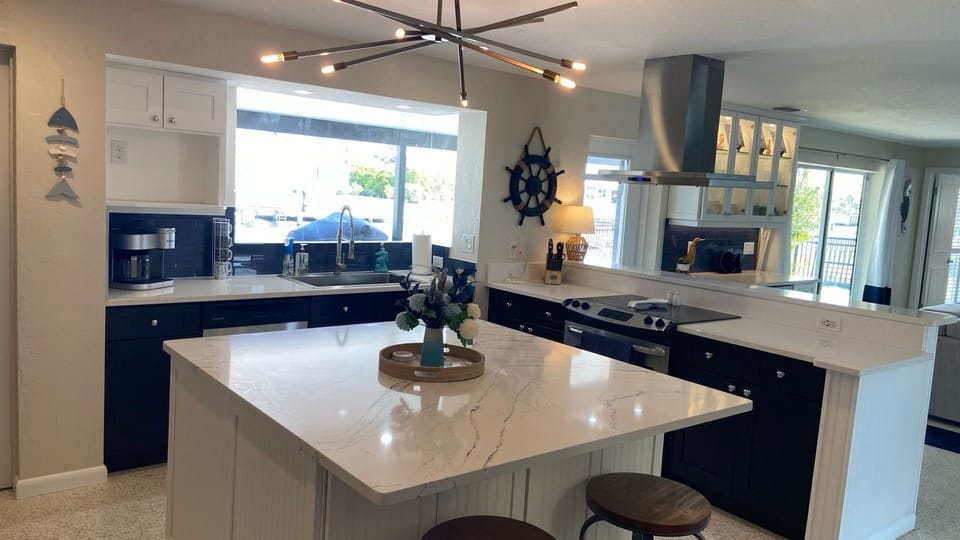 Spacious kitchen area