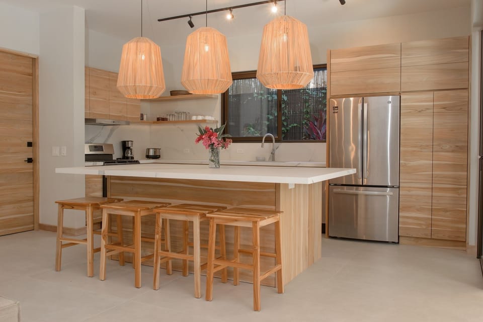Gourmet kitchen with large island