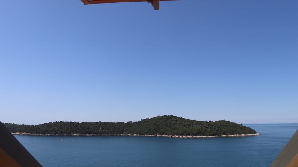 Bedroom 1 view of island Lokrum