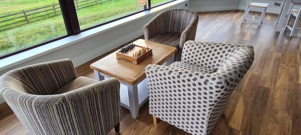 Sun room seating area