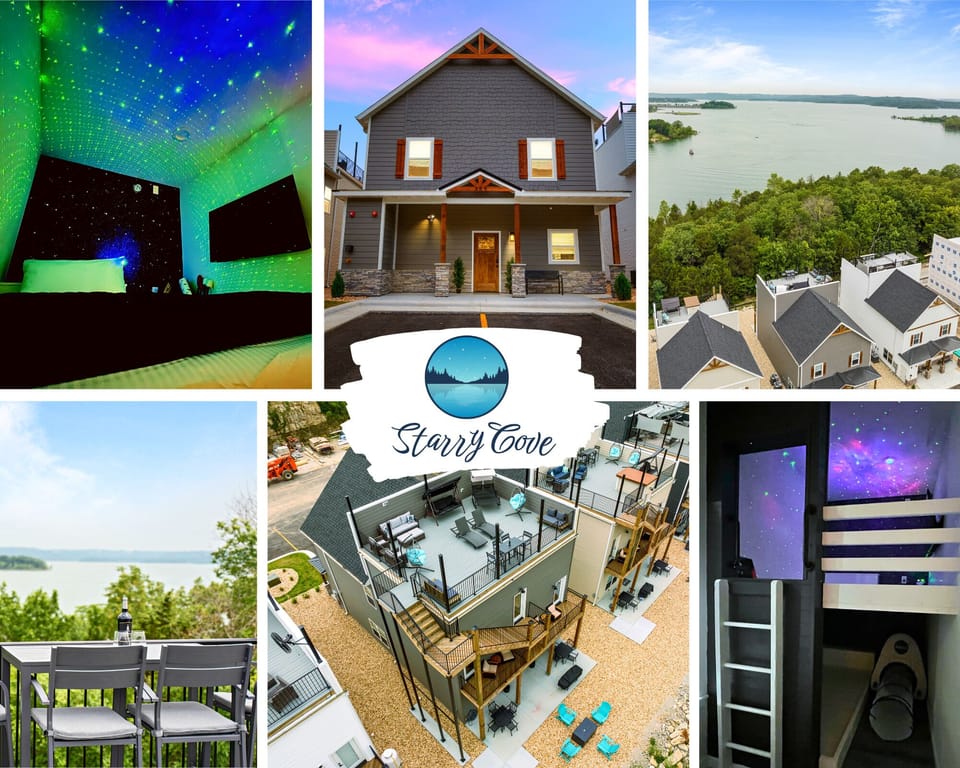 Welcome to STARRY COVE—where starry nights With 6BR/6BA family vacation  and lakefront sights make every stay magical!