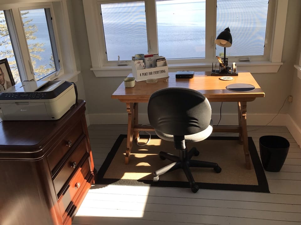 Office space located off Master Bedroom