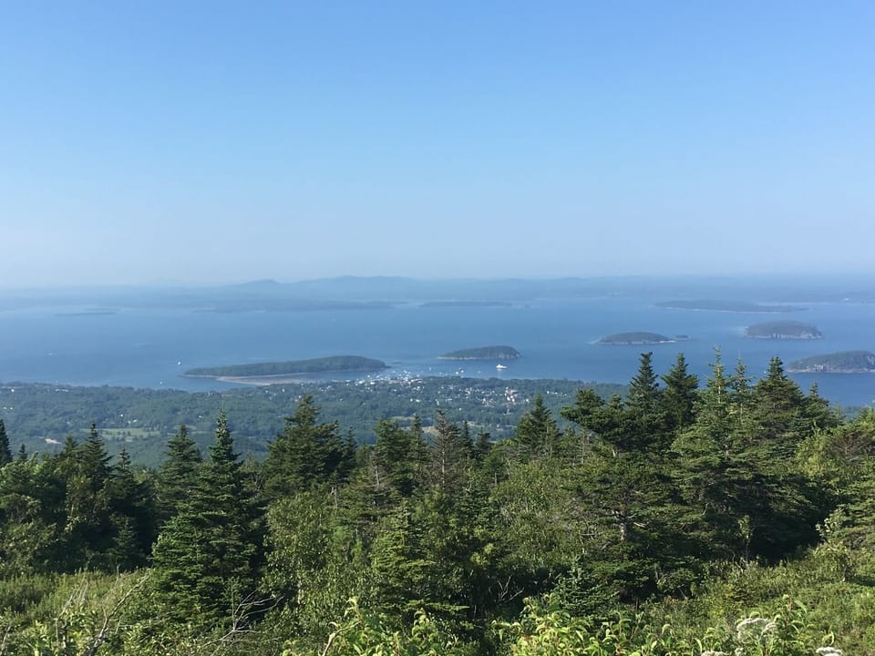 Cadiallac Mountain, 50 miles from the house with some great stops along the way