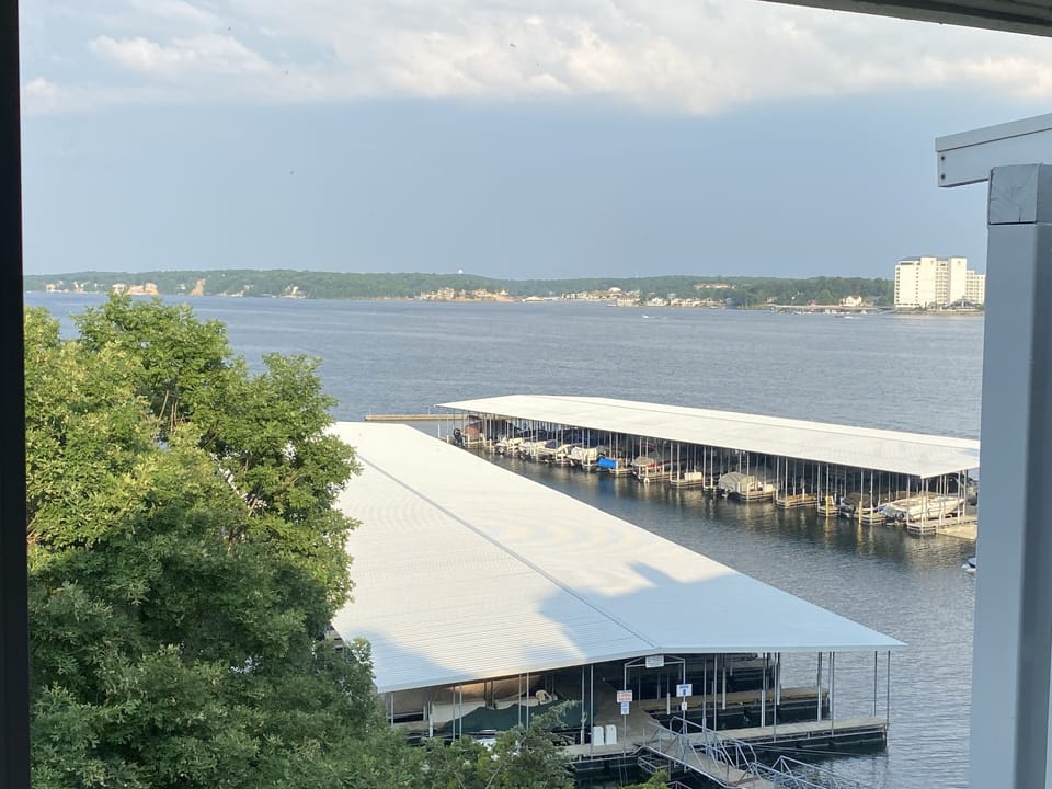 Top floor view from deck
