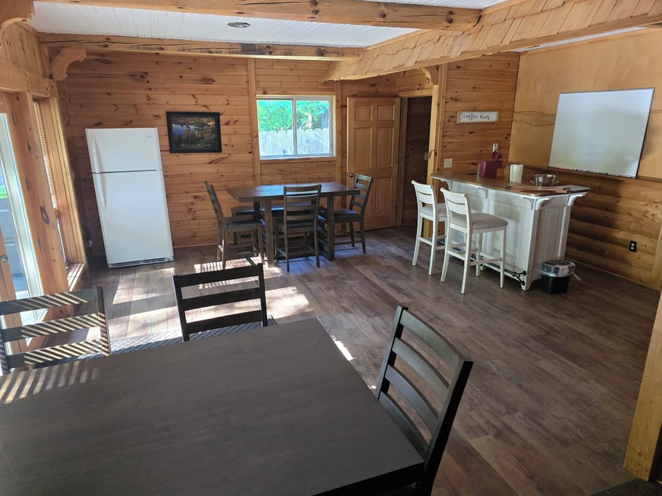 Rec room/meeting space with coffee bar