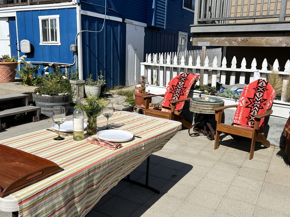 Another view of the patio