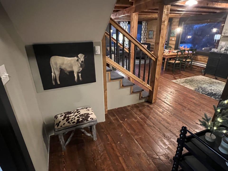 From Entry to kitchen and living area