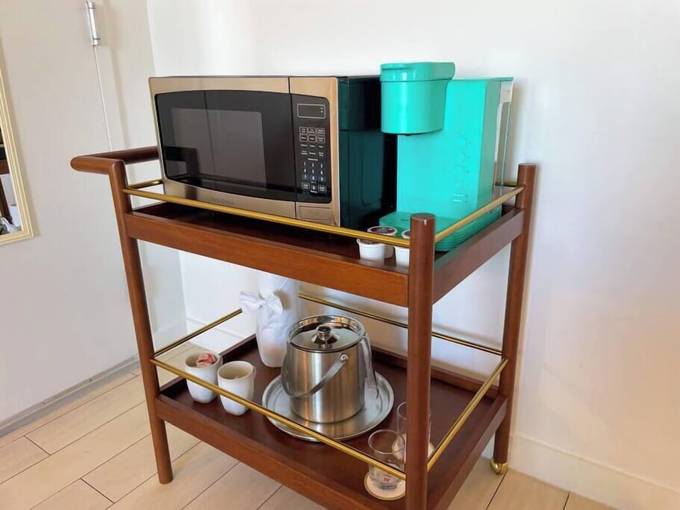Microwave + Coffee Machine
