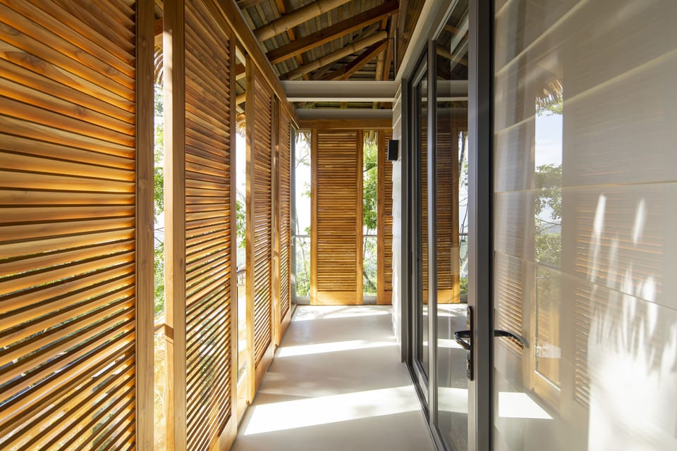 Primary Suite Two: Design your light and privacy sliding screens on your balcony