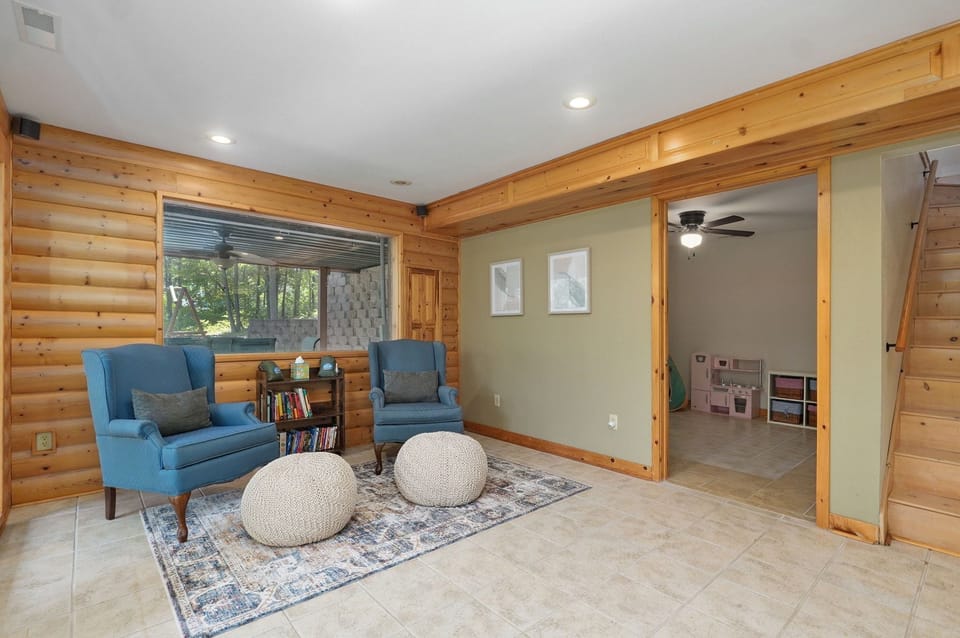 Downstairs sitting area