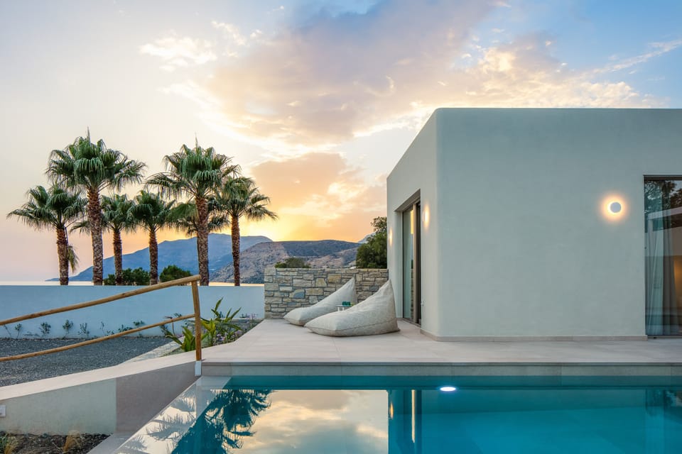 Sunset time at the villa is simple magical!