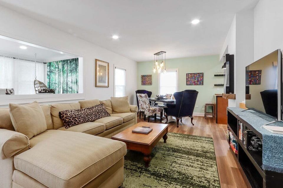Living Room open to dining area