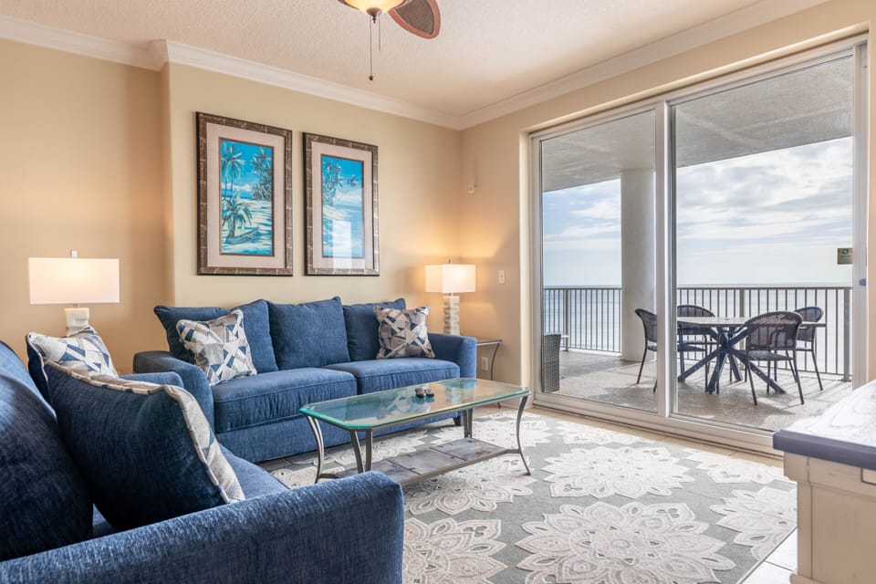 Gulf front living room