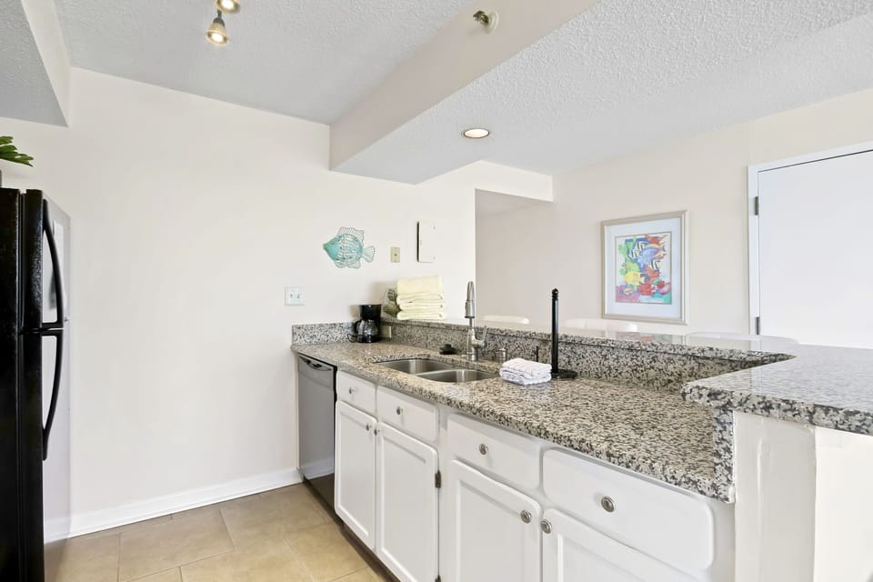 Large food preparation area for all your cooking needs.