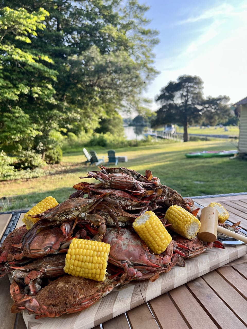 grab local crab at nearby seafood markets (or catch your own) and get crackin'!