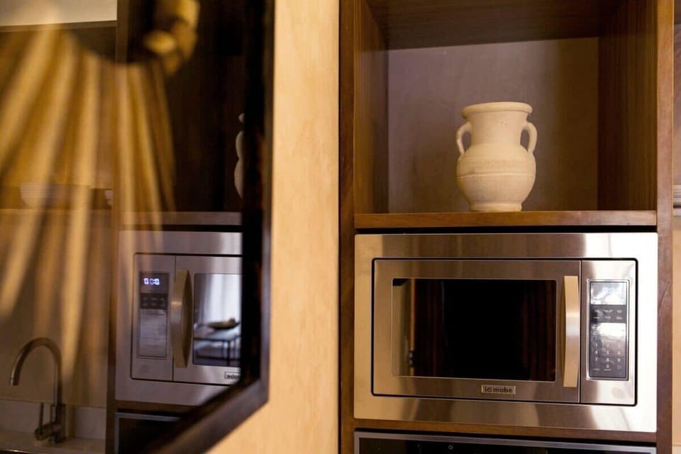 Including a microwave oven