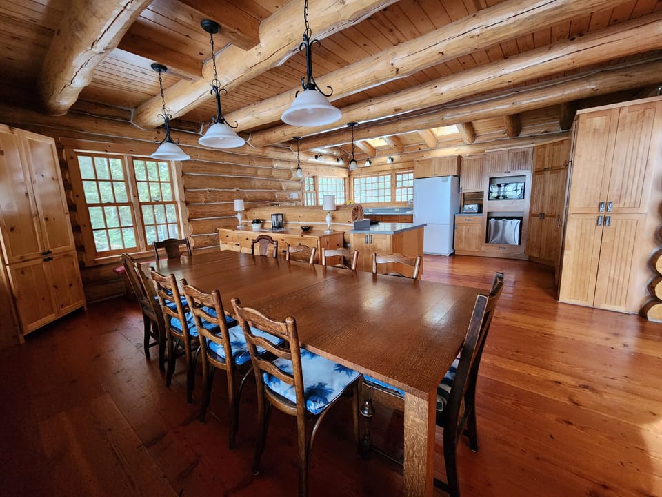 dining room and kitchen