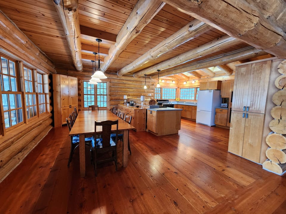 dining room and kitchen