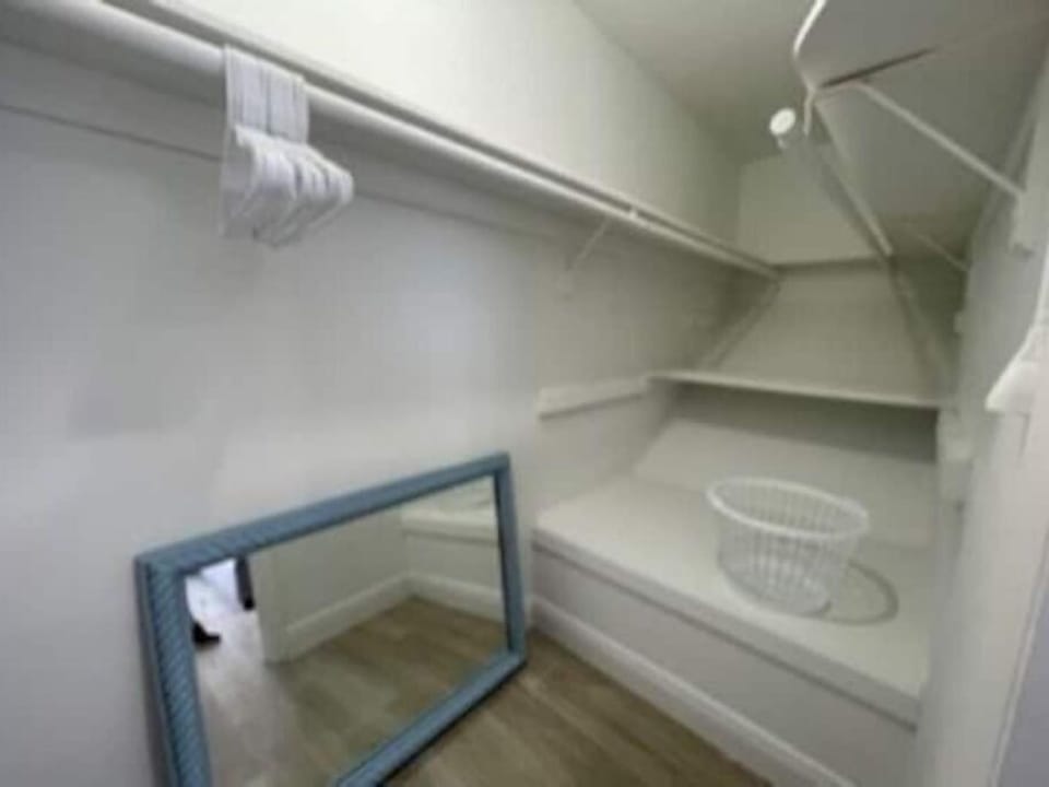 Walk in closet with a ton of space! 