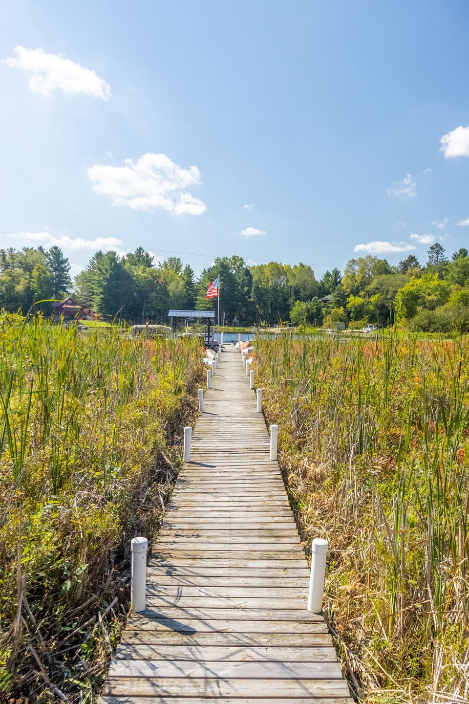 The long dock that leads to some of the fun!