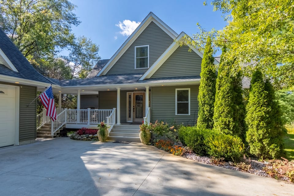 This is the owners house and your Airbnb is above the garage. 
