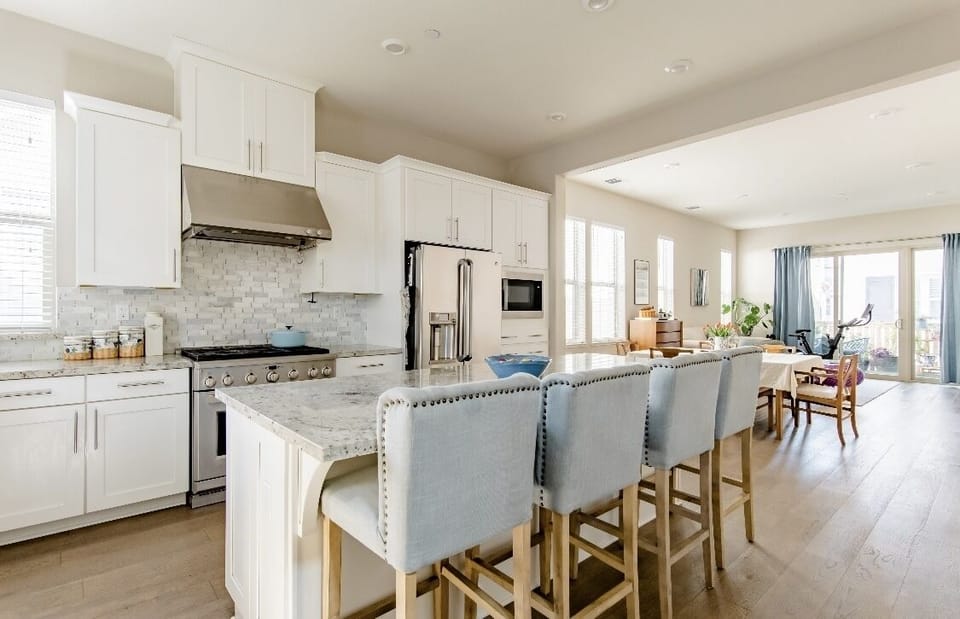 Kitchen and dining area