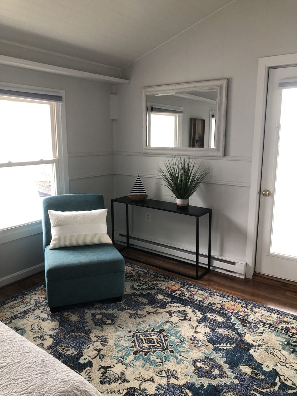Sitting area in first bedroom