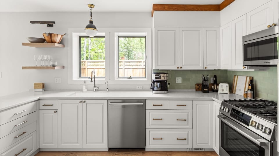Bright, open kitchen