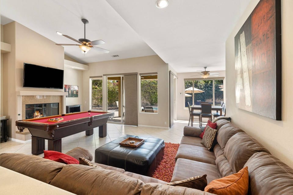 Large Sectional and Smart TV in Living Room