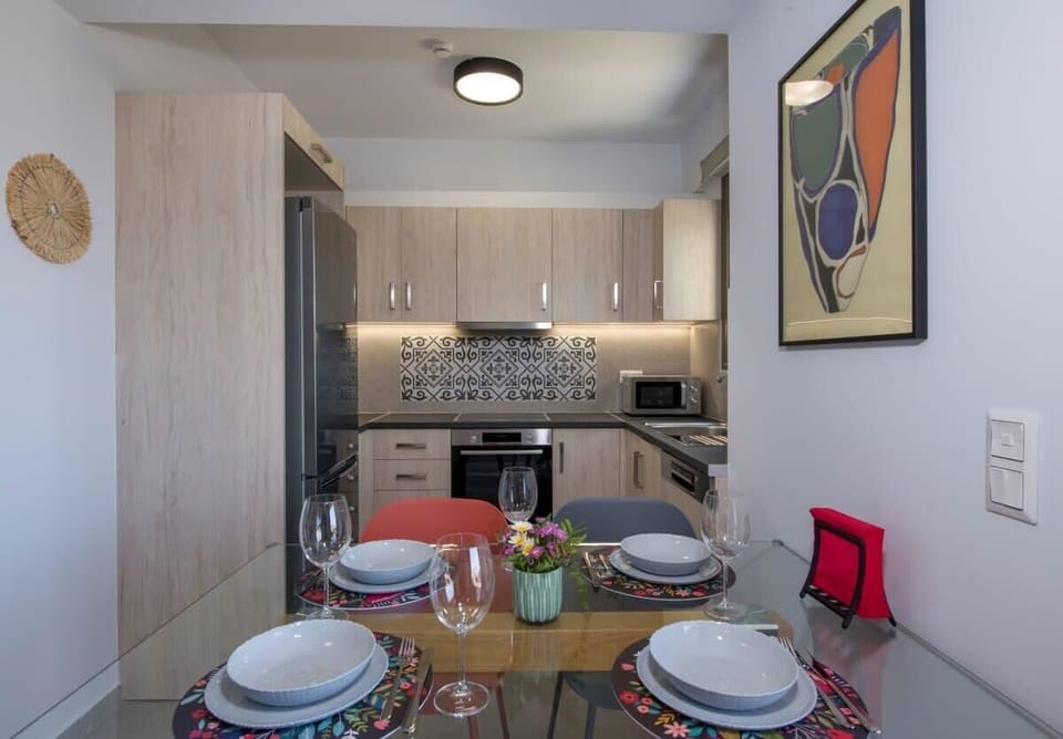 Prepare a meal in the fully-equipped kitchen